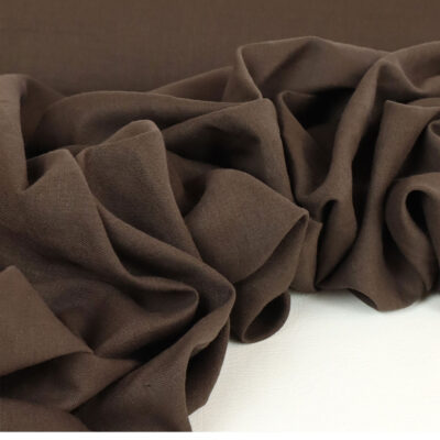 2.4m Remnant Hudson Linen Cotton - Chocolate Mocha