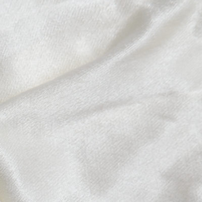 2m Prom Crepe Back Satin Remnant - White