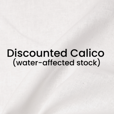 20mtr x Discounted Bleached Calico - 150cm (water-affected stock)