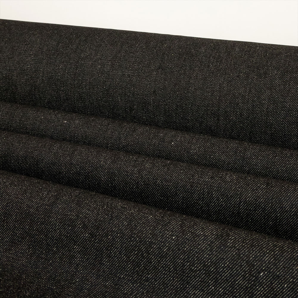 Deadstock Denim 100% Cotton 10.5oz | 175cm - Black (DEN013)