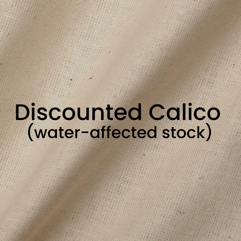 20mtr x Discounted Unbleached Calico (water-affected stock)