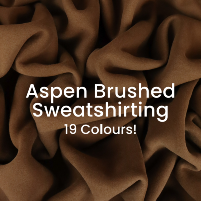 Aspen Brushed Sweatshirting Knit - View all 19 Colours!